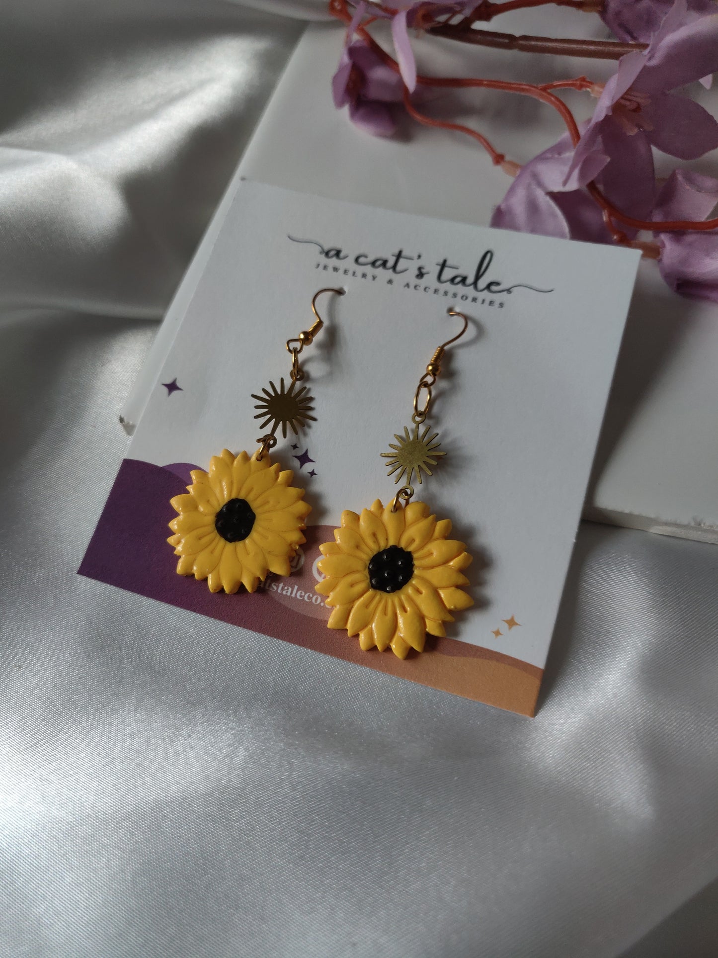 SUNNY SUNFLOWER EARRINGS